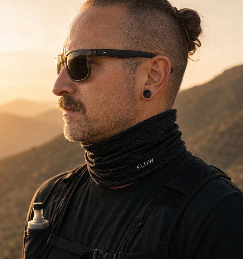 FLOW SHADE worn as Neck Gaiter